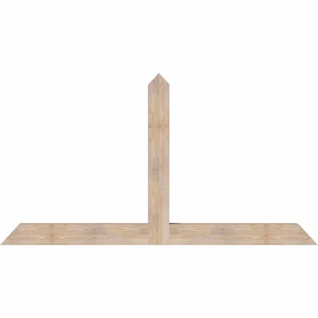 Ekena Millwork Portland Smooth Timber Gable Bracket, Douglas Fir, 84"W x 45"H x 5 1/2"D x 5 1/2"F, 13/12 Pitch GBW084X45X0606POR00SDF